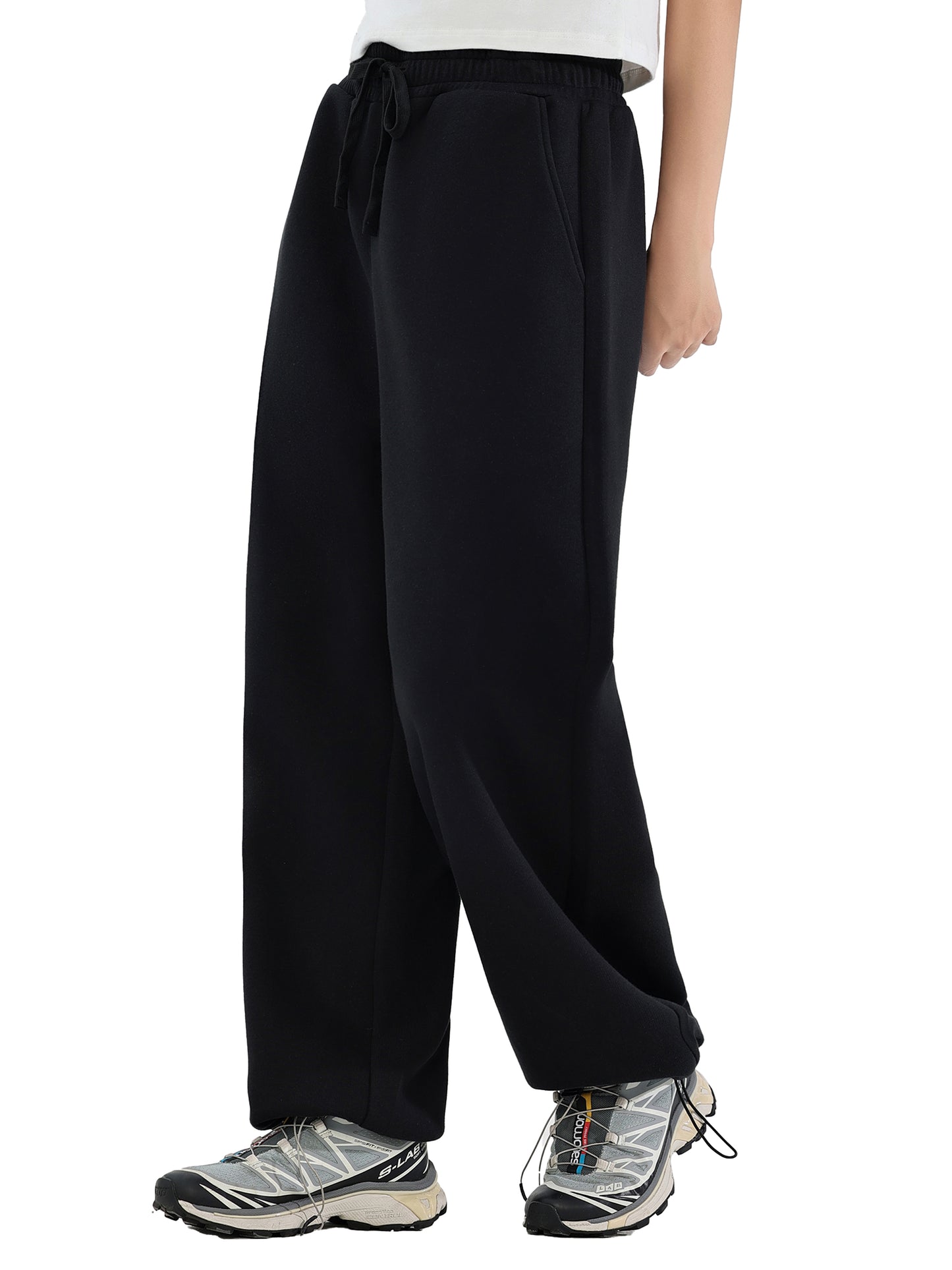 Essential Drawstring Straight-Leg Sweatpants
